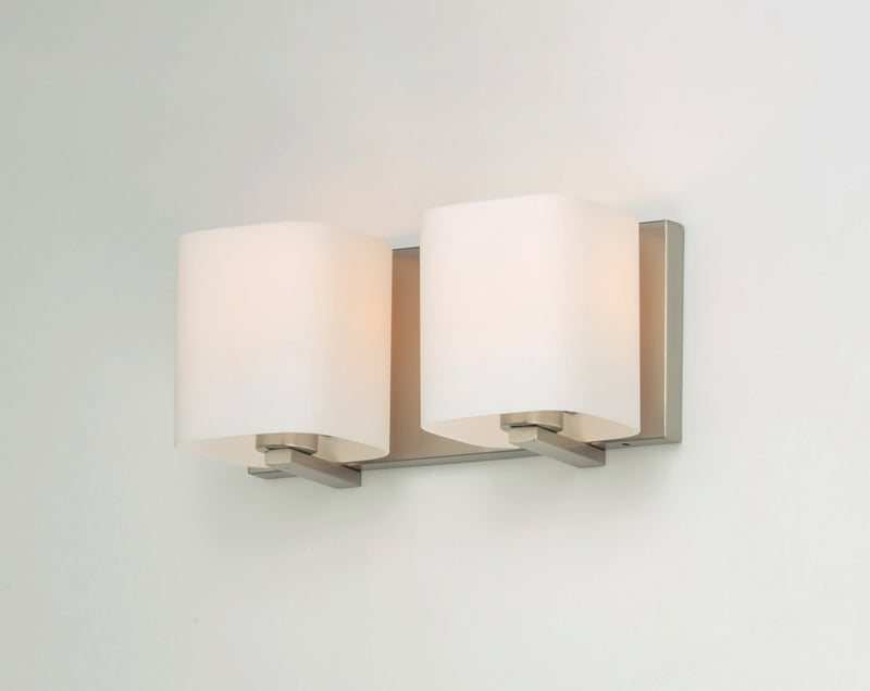 Maxim 11252SWSN Wrap 2 Light Bath Vanity | Satin Nickel