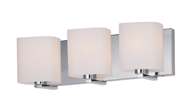 Maxim 11253SWPC Wrap 3 Light Bath Vanity | Polished Chrome