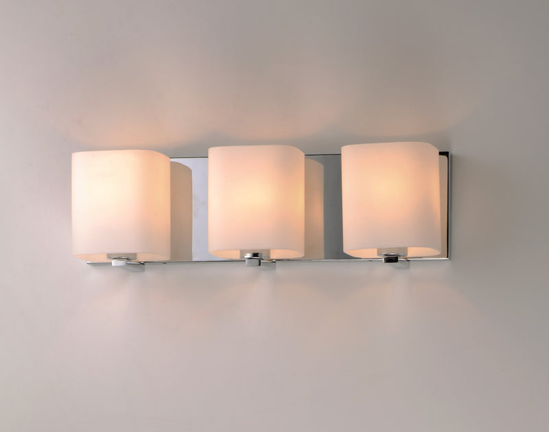 Maxim 11253SWPC Wrap 3 Light Bath Vanity | Polished Chrome