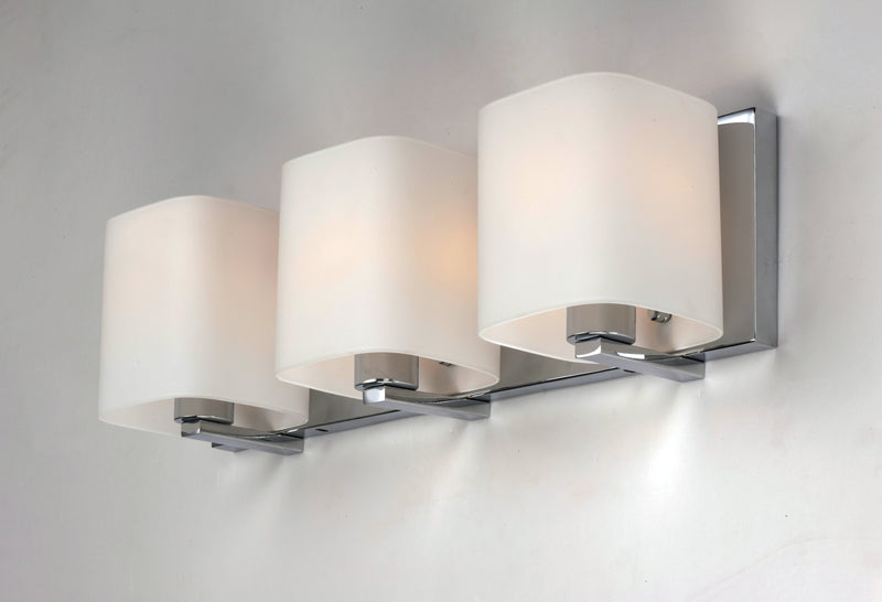 Maxim 11253SWPC Wrap 3 Light Bath Vanity | Polished Chrome