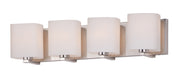 Maxim 11254SWSN Wrap 4 Light Bath Vanity | Satin Nickel
