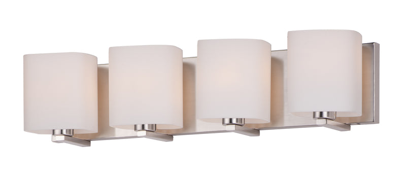 Maxim 11254SWSN Wrap 4 Light Bath Vanity | Satin Nickel