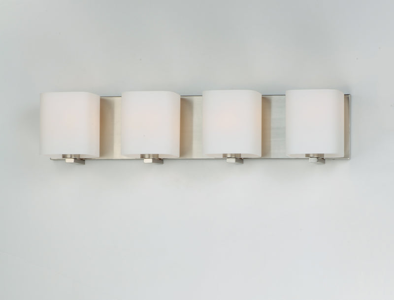 Maxim 11254SWSN Wrap 4 Light Bath Vanity | Satin Nickel