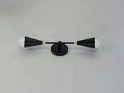 Maxim 11262BKSBR Lovell 2 Light Wall Sconce | Black / Satin Brass