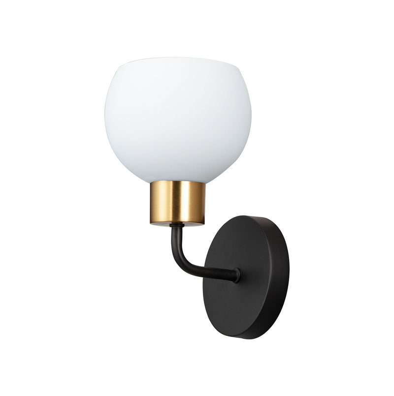 Maxim 11271SWBZSBR Coraline 1 Light Wall Sconce | Bronze / Satin Brass