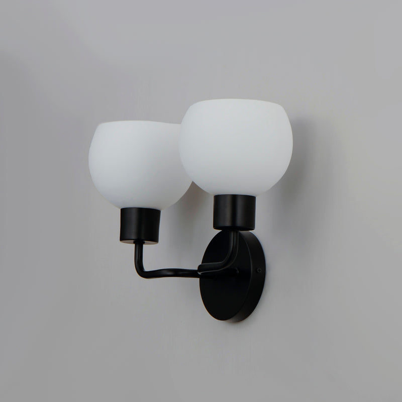 Maxim 11272SWBK Coraline 2 Light Wall Sconce | Black