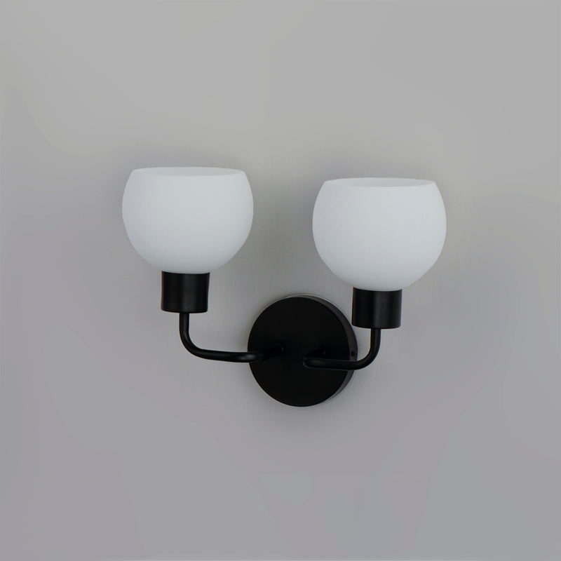 Maxim 11272SWBK Coraline 2 Light Wall Sconce | Black