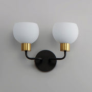 Maxim 11272SWBZSBR Coraline 2 Light Wall Sconce | Bronze / Satin Brass