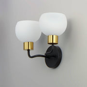 Maxim 11272SWBZSBR Coraline 2 Light Wall Sconce | Bronze / Satin Brass