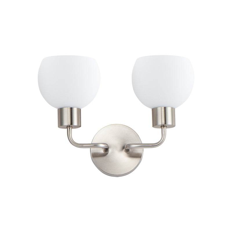 Maxim 11272SWSN Coraline 2 Light Wall Sconce | Satin Nickel