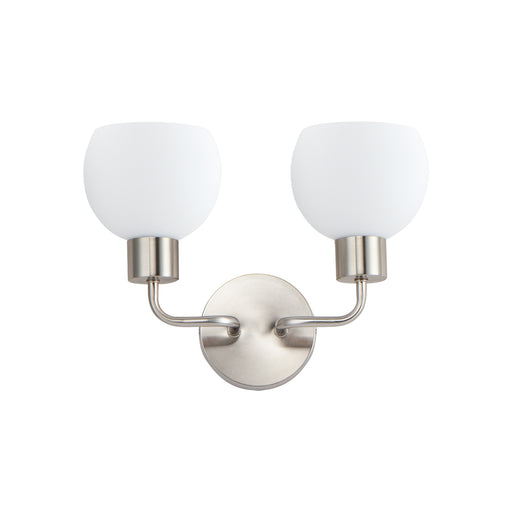 Maxim 11272SWSN Coraline 2 Light Wall Sconce | Satin Nickel