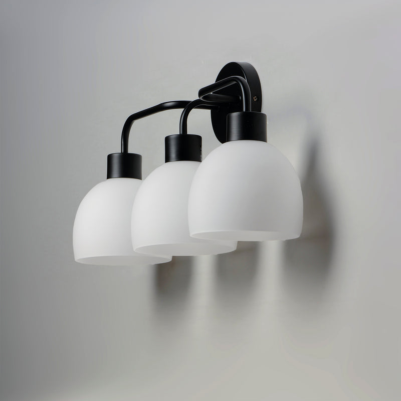 Maxim 11273SWBK Coraline 3 Light Bath Vanity | Black