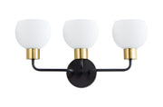 Maxim 11273SWBZSBR Coraline 3 Light Bath Vanity | Bronze / Satin Brass