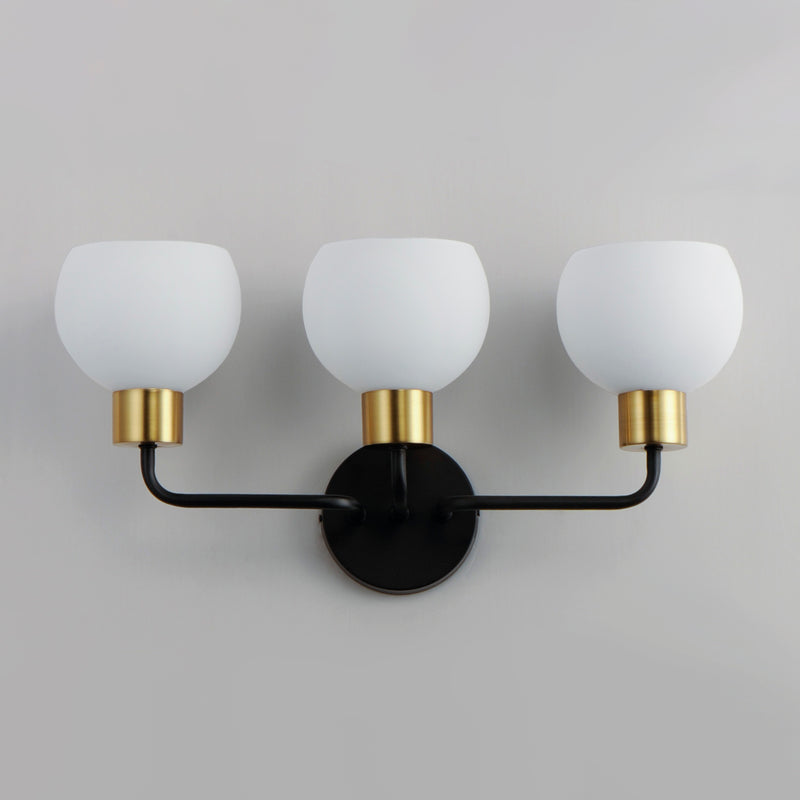 Maxim 11273SWBZSBR Coraline 3 Light Bath Vanity | Bronze / Satin Brass