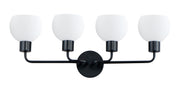 Maxim 11274SWBK Coraline 4 Light Bath Vanity | Black