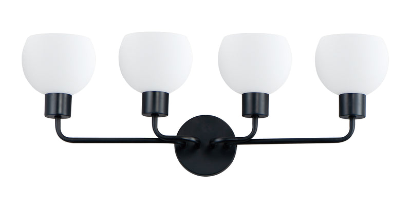 Maxim 11274SWBK Coraline 4 Light Bath Vanity | Black