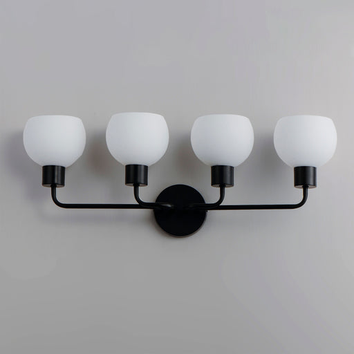 Maxim 11274SWBK Coraline 4 Light Bath Vanity | Black