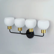 Maxim 11274SWBZSBR Coraline 4 Light Bath Vanity | Bronze / Satin Brass