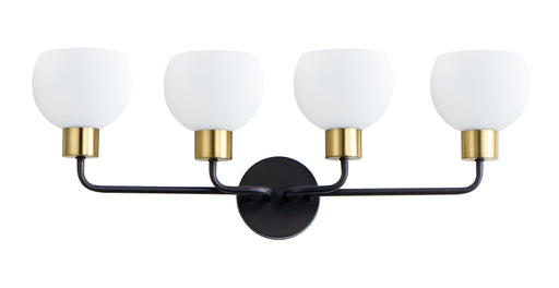 Maxim 11274SWBZSBR Coraline 4 Light Bath Vanity | Bronze / Satin Brass