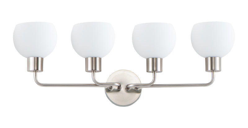 Maxim 11274SWSN Coraline 4 Light Bath Vanity | Satin Nickel