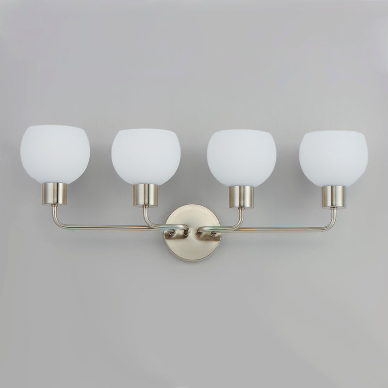 Maxim 11274SWSN Coraline 4 Light Bath Vanity | Satin Nickel
