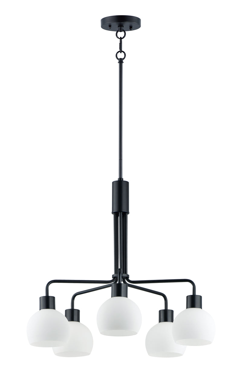 Maxim 11277SWBK Coraline 5 Light Chandelier | Black