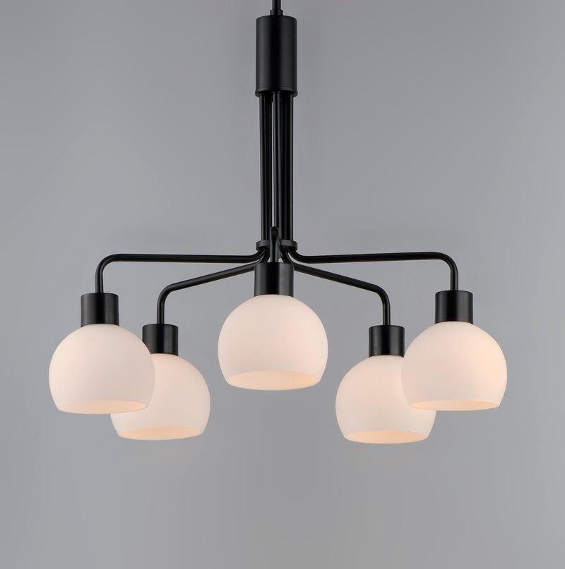 Maxim 11277SWBK Coraline 5 Light Chandelier | Black