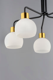 Maxim 11277SWBZSBR Coraline 5 Light Chandelier | Bronze / Satin Brass