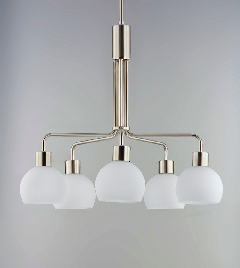 Maxim 11277SWSN Coraline 5 Light Chandelier | Satin Nickel