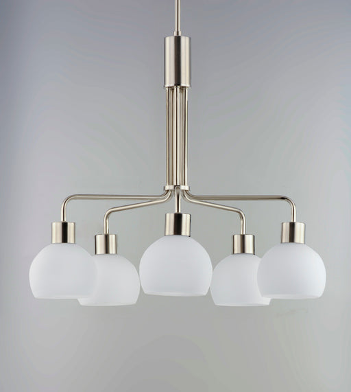 Maxim 11277SWSN Coraline 5 Light Chandelier | Satin Nickel