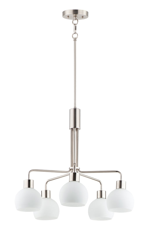 Maxim 11277SWSN Coraline 5 Light Chandelier | Satin Nickel
