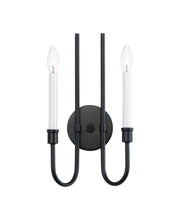 Maxim 11282BK Tux 2 Light Wall Sconce | Black