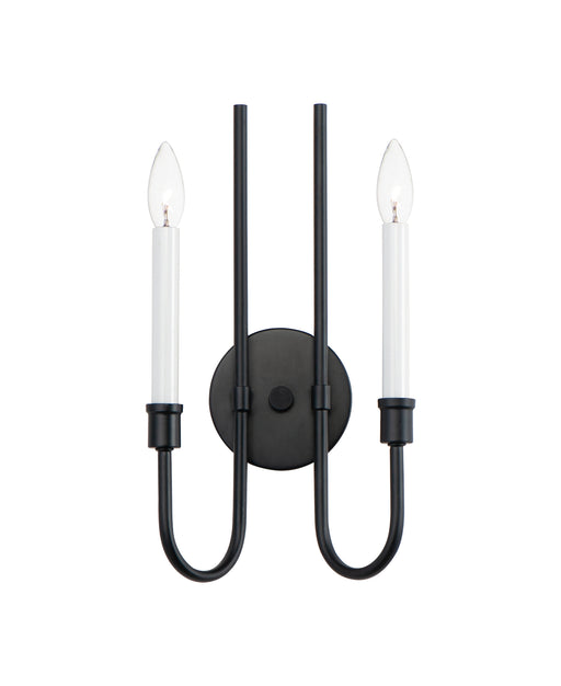 Maxim 11282BK Tux 2 Light Wall Sconce | Black