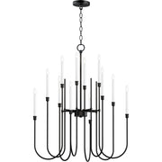 Maxim 11286BK Tux 12 Light Chandelier | Black