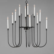 Maxim 11286BK Tux 12 Light Chandelier | Black
