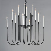 Maxim 11286BK Tux 12 Light Chandelier | Black