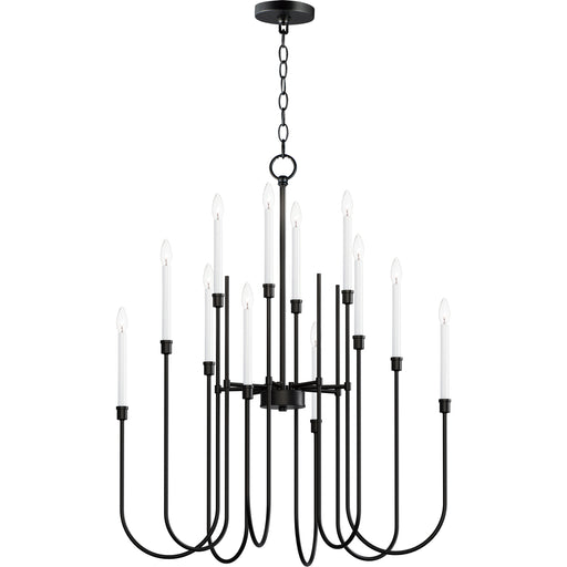 Maxim 11286BK Tux 12 Light Chandelier | Black