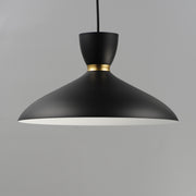 Maxim 11304BKSBR Carillon 16" Pendant | Black / Satin Brass