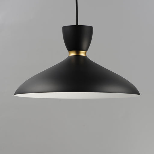Maxim 11304BKSBR Carillon 16" Pendant | Black / Satin Brass