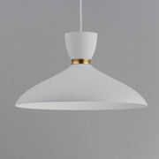 Maxim 11304WTSBR Carillon 16" Pendant | White/Satin Brass