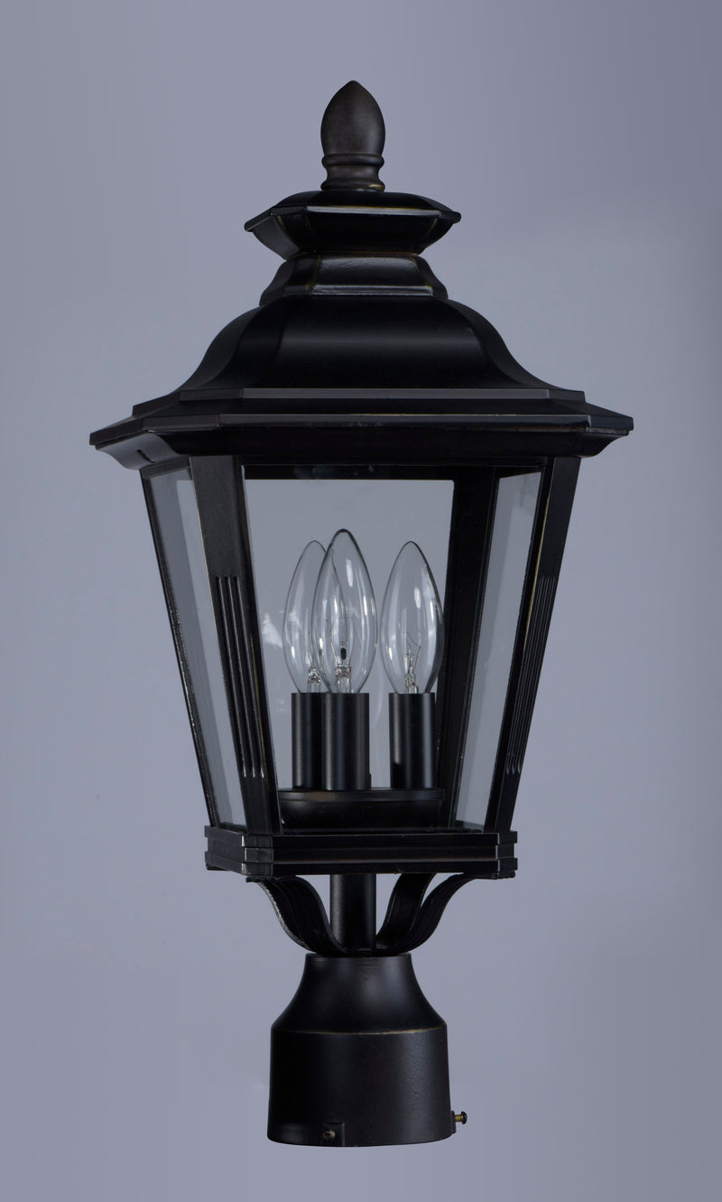 Maxim 1130CLBZ Knoxville 3 Light Outdoor Post | Bronze