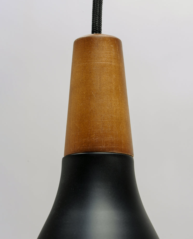 Maxim 11350WNBK Nordic 1 Light Pendant | Walnut / Black