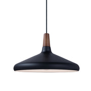 Maxim 11354WNBK Nordic 1 Light Pendant | Walnut / Black