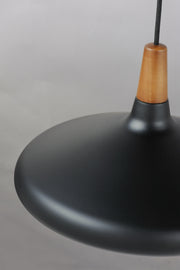 Maxim 11354WNBK Nordic 1 Light Pendant | Walnut / Black