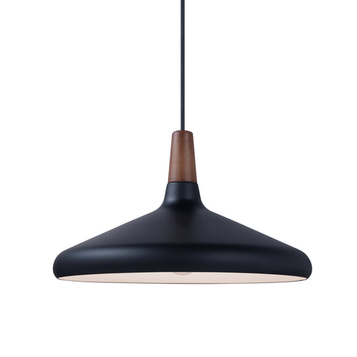 Maxim 11354WNBK Nordic 1 Light Pendant | Walnut / Black