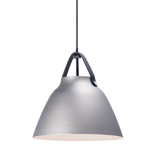 Maxim 11356BKBP Nordic 1 Light Pendant | Black / Brushed Platinum