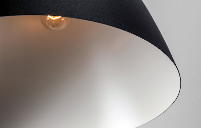 Maxim 11356TNBK Nordic 1 Light Pendant | Tan Leather / Black