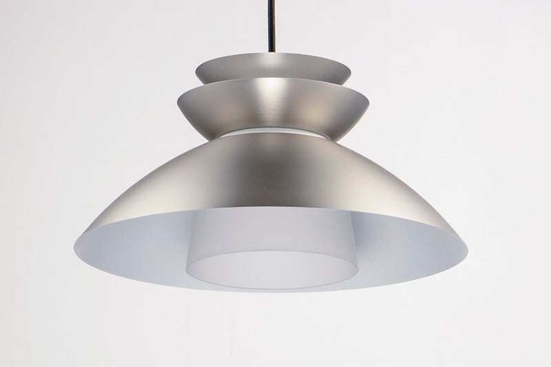 Maxim 11359WTBP Nordic 1 Light Pendant | Brushed Platinum