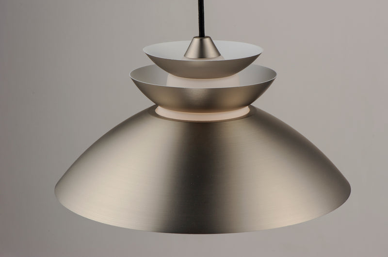 Maxim 11359WTBP Nordic 1 Light Pendant | Brushed Platinum