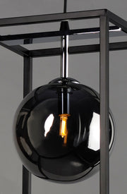 Maxim 11361MSKBKPC Fluid 1 Light LED Pendant | Black / Polished Chrome